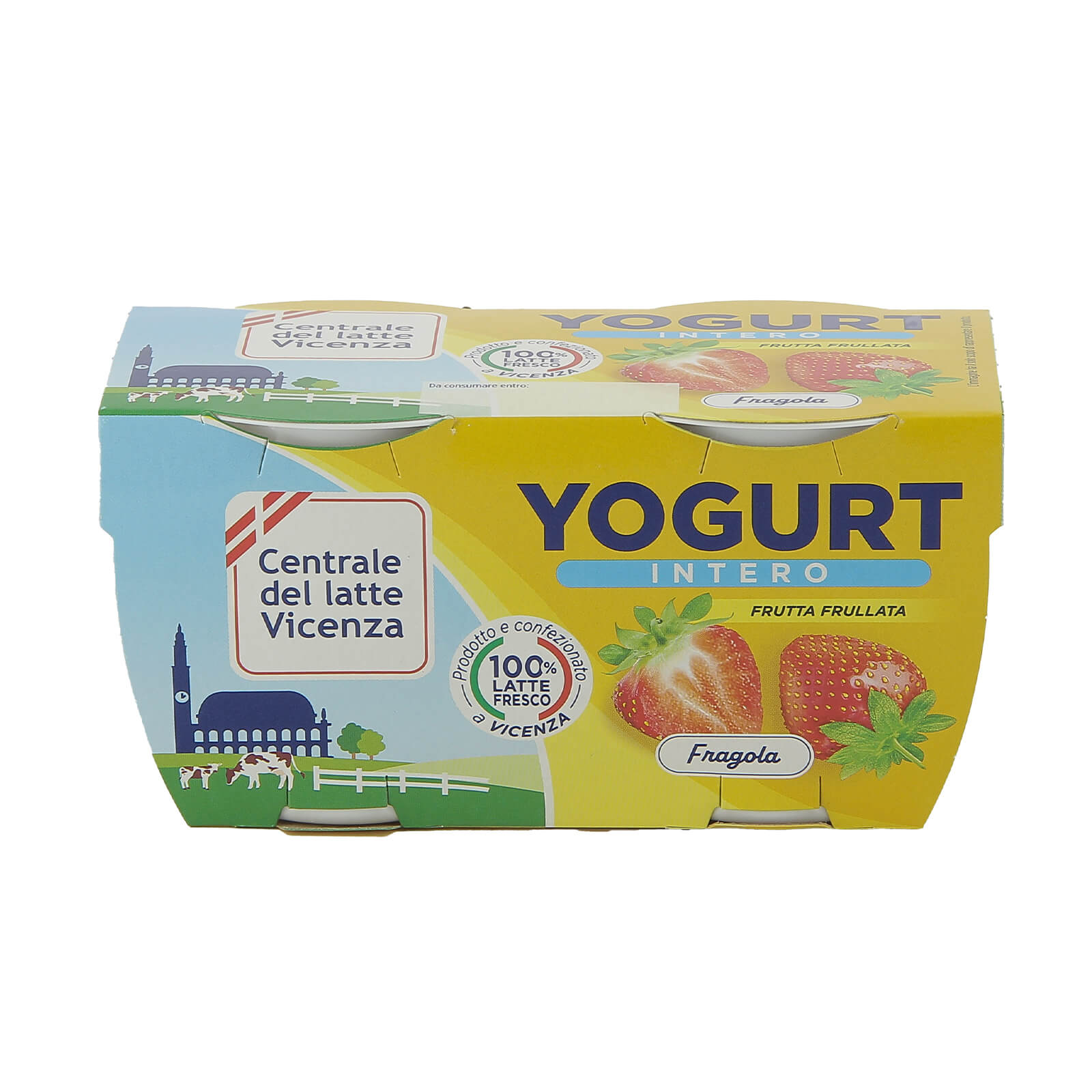 Yogurt Intero Vicenza - Fragola - Centrale del Latte di Vicenza
